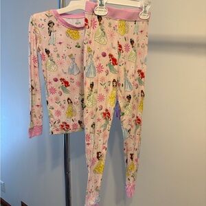 Little Sleepies Disney Princess Kids Pajama Set - Light Pink